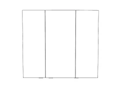 GoodHome Armoire de toilette miroir l.100 x H.90 x P.15 cm, Imandra* Armoire De Toilette