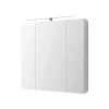 Ml-Design Armoire de toilette salle de bain avec miroir et LED 72,4x72x15 cm
