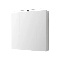 Ml-Design Armoire de toilette salle de bain avec miroir et LED 72,4x72x15 cm