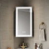 Sirhona Armoire de toilette 60x75cm + Interrupteur tactile + LED température 3 couleurs + Anti-buée + Prise rasoir* Armoire De Toilette