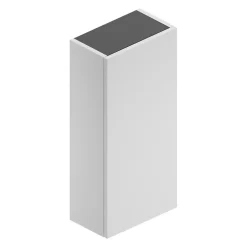 Ipiemme SRL Armoire haute de salle de bains l.35 x H.75 x P.20 cm blanc mat, Pura+