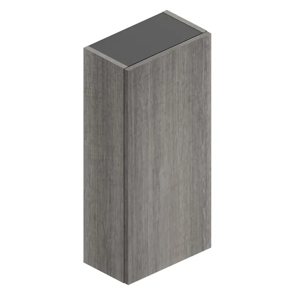 Ipiemme SRL Armoire haute de salle de bains l.35 x H.75 x P.20 cm effet chêne Metz, Pura+* Armoire De Salle De Bains