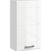 kleankin Armoire haute murale de salle de bain ou WC - placard porte 2 étagères - dim. 41L x 18l x 52H cm - MDF blanc mat laqué* Armoire De Salle De Bains