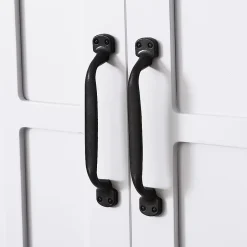 Homcom Armoire haute murale de salle de bain ou WC 2 portes 2 étagères niche dim. 60 x 20 x 58 cm blanc
