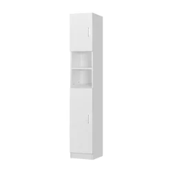Ml-Design Armoire haute salle de bain colonne blanc MDF 30x190x25 cm