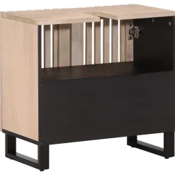 Vidaxl Armoire lavabo de bain 62x34x58 cm bois massif de manguier