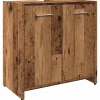 Vidaxl Armoire lavabo de salle de bain vieux bois 60x33x60 cm