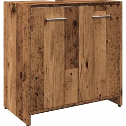 Vidaxl Armoire lavabo de salle de bain vieux bois 60x33x60 cm
