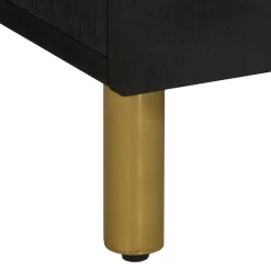 Vidaxl Armoire lavabo de salle de bain noir bois d'ingénierie