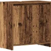 Vidaxl Armoire lavabo de salle de bain vieux bois 60x33x60 cm* Meuble Wc