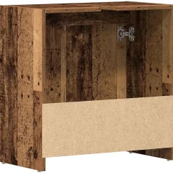 Vidaxl Armoire lavabo de salle de bain vieux bois 60x33x60 cm* Meuble Wc