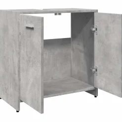 Vidaxl Armoire lavabo de salle de bain gris béton 60x33x60 cm* Meuble Wc
