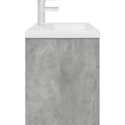 Vidaxl Armoire lavabo de salle de bain avec bassin intégré et robinet