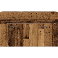 Vidaxl Armoire lavabo de salle de bain vieux bois bois d'ingénierie