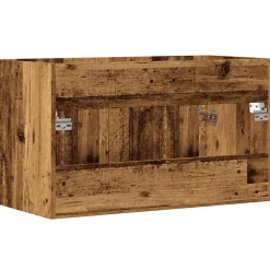 Vidaxl Armoire lavabo de salle de bain vieux bois bois d'ingénierie