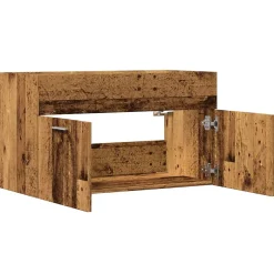 Vidaxl Armoire lavabo de salle de bain vieux bois bois d'ingénierie