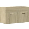 Vidaxl Armoire lavabo de salle de bain chêne sonoma bois d'ingénierie* Meuble Wc