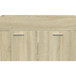 Vidaxl Armoire lavabo de salle de bain chêne sonoma bois d'ingénierie* Meuble Wc
