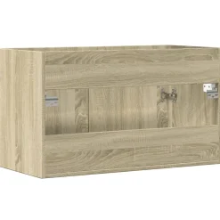Vidaxl Armoire lavabo de salle de bain chêne sonoma bois d'ingénierie* Meuble Wc