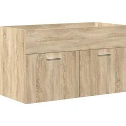 Vidaxl Armoire lavabo de salle de bain et vasque et robinet intégrés* Meuble Wc