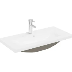Vidaxl Armoire lavabo de salle de bain et vasque et robinet intégrés* Meuble Wc
