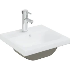 Vidaxl Armoire lavabo de salle de bain avec bassin intégré et robinet* Meuble Wc