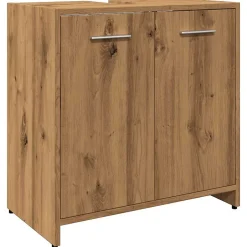 Vidaxl Armoire lavabo de salle de bain chêne artisanal 60x33x60 cm