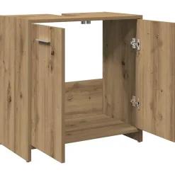 Vidaxl Armoire lavabo de salle de bain chêne artisanal 60x33x60 cm