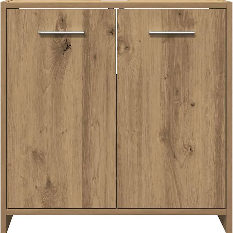 Vidaxl Armoire lavabo de salle de bain chêne artisanal 60x33x60 cm