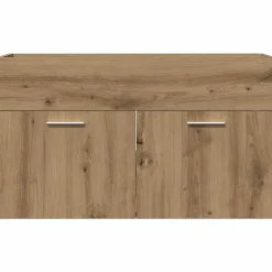 Vidaxl Armoire lavabo de salle de bain chêne artisanal bois ingénierie