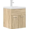 Vidaxl Armoire lavabo de salle de bain et vasque et robinet intégrés* Meuble Wc