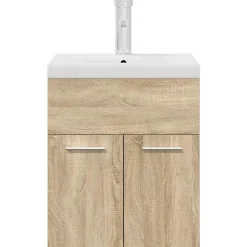 Vidaxl Armoire lavabo de salle de bain et vasque et robinet intégrés* Meuble Wc