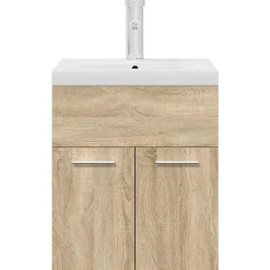Vidaxl Armoire lavabo de salle de bain et vasque et robinet intégrés* Meuble Wc