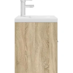 Vidaxl Armoire lavabo de salle de bain et vasque et robinet intégrés* Meuble Wc
