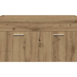 Vidaxl Armoire lavabo de salle de bain chêne artisanal bois ingénierie* Meuble Wc