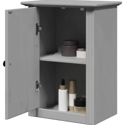 Vidaxl Armoire murale de salle de bain BODO gris 44x30x60 cm* Meuble Wc
