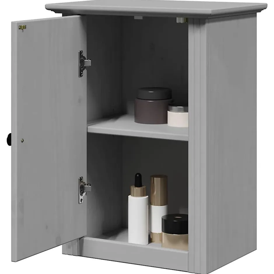 Vidaxl Armoire murale de salle de bain BODO gris 44x30x60 cm* Meuble Wc