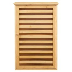 [En.Casa] Armoire murale de salle de bain Järfälla bambou 55 x 37 x 16 cm naturel en.casa* Armoire De Salle De Bains|Meuble De Salle De Bains Faible Profondeur