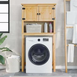 Vidaxl Armoire pour machine à laver salle de bain Corona pin massif