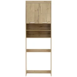 Ml-Design Armoire pour machine à laver 63x24x187 cm armoire haute MDF chêne salle de bain* Ensemble Meuble De Salle De Bains