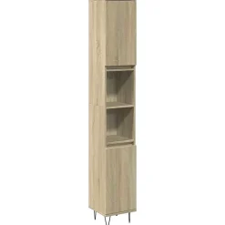 Vidaxl Armoire salle de bain chêne sonoma 30x30x190 cm* Meuble Wc
