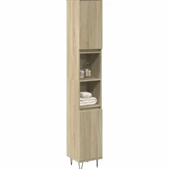 Vidaxl Armoire salle de bain chêne sonoma 30x30x190 cm* Meuble Wc