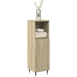 Vidaxl Armoire salle de bain chêne sonoma 30x30x100 cm* Meuble Wc