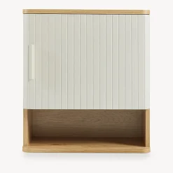 [En.Casa] Armoire suspendue de salle de bains Ferrersp 50 x 45 x 24 cm effet chêne / sable en.casa* Armoire De Salle De Bains