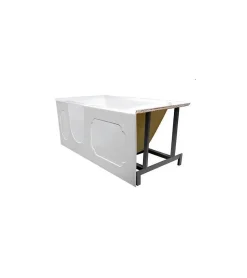 Azura Home Design Baignoire à porte KASTRAKI 151x75x61 cm droit ou gauche - gauche