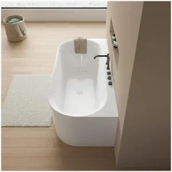 Mob-In Baignoire acrylique FORMA murale blanche 170cm* Baignoire Îlot