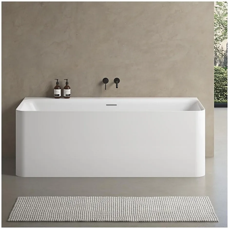 Mob-In Baignoire acrylique Lucite murale URBAN blanche 170cm URBAN