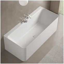 Mob-In Baignoire acrylique Lucite murale URBAN blanche 170cm URBAN