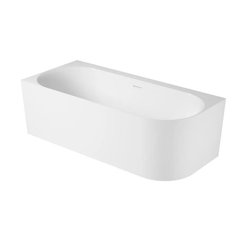 Mob-In Baignoire acrylique Lucite FORMA semi-îlot blanche 170cm - Angle gauche* Baignoire Îlot