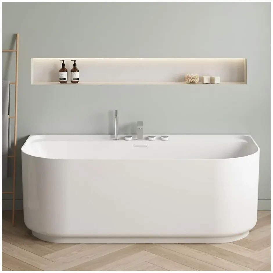 Mob-In Baignoire acrylique murale EQUINOXE blanche 170cm
